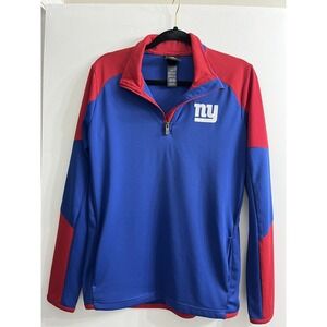 New York Giants NFL Football Kids  XL  (18-20) 1/4 Zip Pullover Windbreaker‎